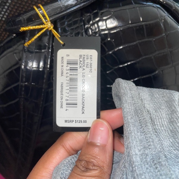 Rare Croc Textured Bebe Backpack - Picture 5 of 5